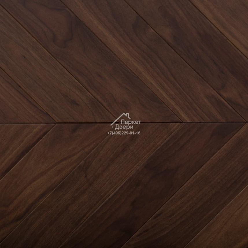 Паркет Елка Французская Lab Arte Chevron 487/397х90х14 /45° Орех Американский Селект лак-1