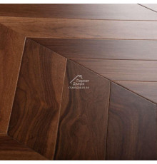 Паркет Елка Французская Lab Arte Chevron 500/410х90х14 /45° Орех Американский Прайм Gloss лак