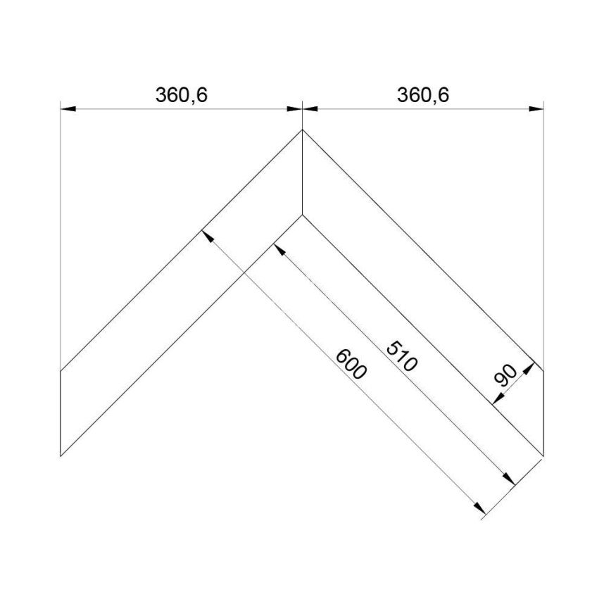 Паркет Елка Французская Lab Arte Chevron Дуб Натур 2006 лак 600/510х90х14/3/45°-1