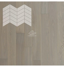 Паркет Елка Французская Lab Arte Chevron Дуб Натур Concrete лак 400/328х125х14/3/60°