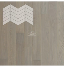 Паркет Елка Французская Lab Arte Chevron Дуб Натур Concrete лак 400/337х110х14/3/60°