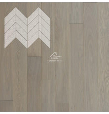 Паркет Елка Французская Lab Arte Chevron Дуб Натур Concrete лак 600/450х150х14/3/45°