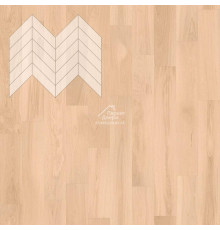 Паркет Елка Французская Lab Arte Chevron Дуб Натур Бетон лак 600/475х125х14/3/45°