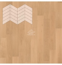 Паркет Елка Французская Lab Arte Chevron Дуб Натур Бург лак 400/337х110х14/3/60°