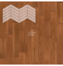 Паркет Елка Французская Lab Arte Chevron Дуб Натур Верк лак 400/348х90х14/3/60°