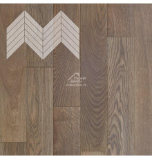 Паркет Елка Французская Lab Arte Chevron Дуб Натур Гамлет лак 600/510х90х14/3/45°