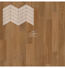 Паркет Елка Французская Lab Arte Chevron Дуб Натур Гридж лак 400/337х110х14/3/60°