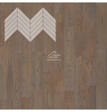 Паркет Елка Французская Lab Arte Chevron Дуб Натур Грис лак 600/510х90х14/3/45°
