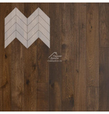 Паркет Елка Французская Lab Arte Chevron Дуб Натур Коньяк лак 600/450х150х14/3/45°