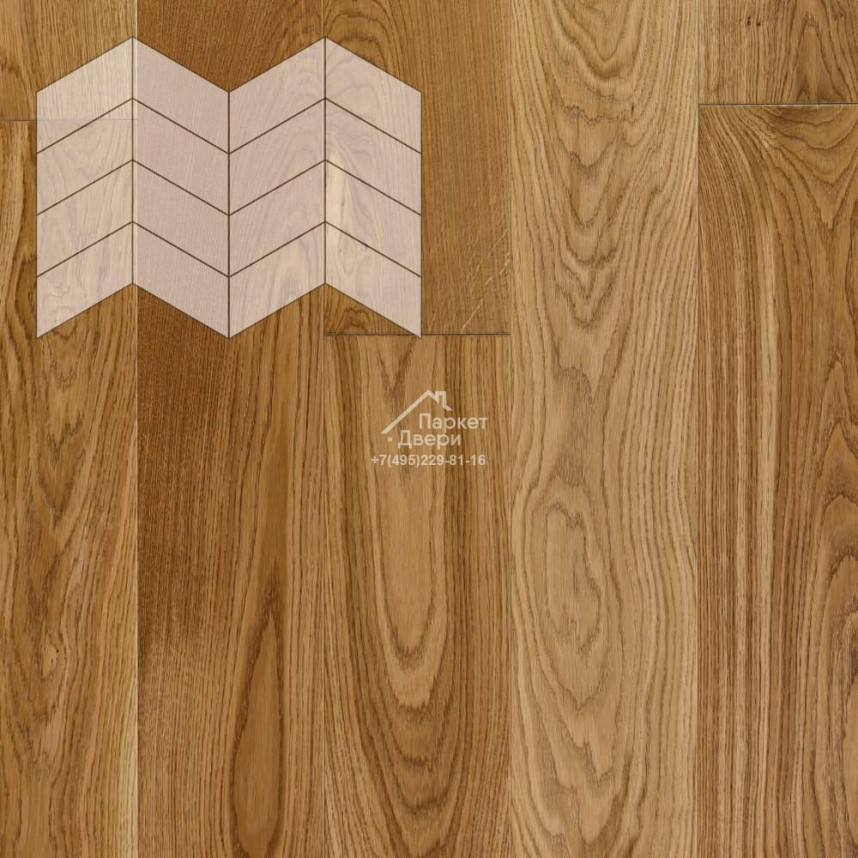 Паркет Елка Французская Lab Arte Chevron Дуб Натур лак 400/313х150х14/3/60°