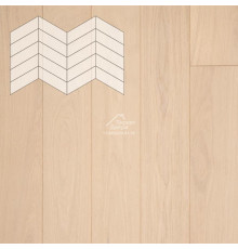 Паркет Елка Французская Lab Arte Chevron Дуб Натур Лана лак 400/337х110х14/3/60°
