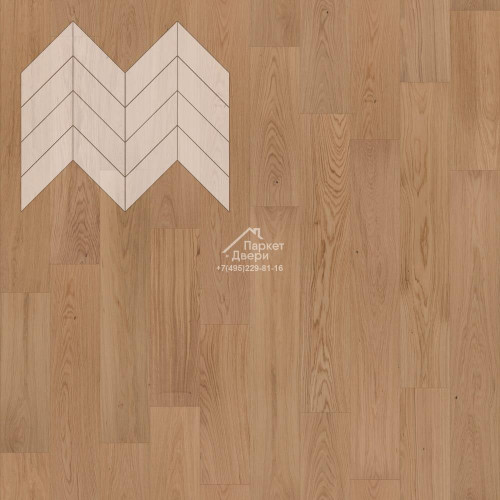 Паркет Елка Французская Lab Arte Chevron Дуб Натур Ларс лак 600/450х150х14/3/45°