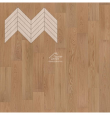 Паркет Елка Французская Lab Arte Chevron Дуб Натур Ларс лак 600/510х90х14/3/45°