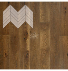 Паркет Елка Французская Lab Arte Chevron Дуб Натур Лофт лак 600/490х110х14/3/45°