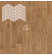 Паркет Елка Французская Lab Arte Chevron Дуб Натур Прозрачное масло 400/328х125х14/3/60°