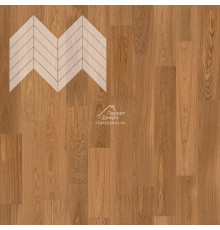 Паркет Елка Французская Lab Arte Chevron Дуб Натур Солид лак 600/490х110х14/3/45°