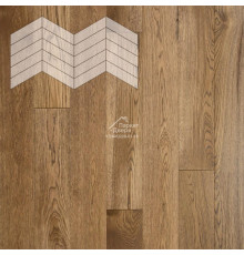 Паркет Елка Французская Lab Arte Chevron Дуб Натур Тибальт лак 400/348х90х14/3/60°
