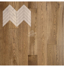 Паркет Елка Французская Lab Arte Chevron Дуб Натур Тибальт лак 600/490х110х14/3/45°