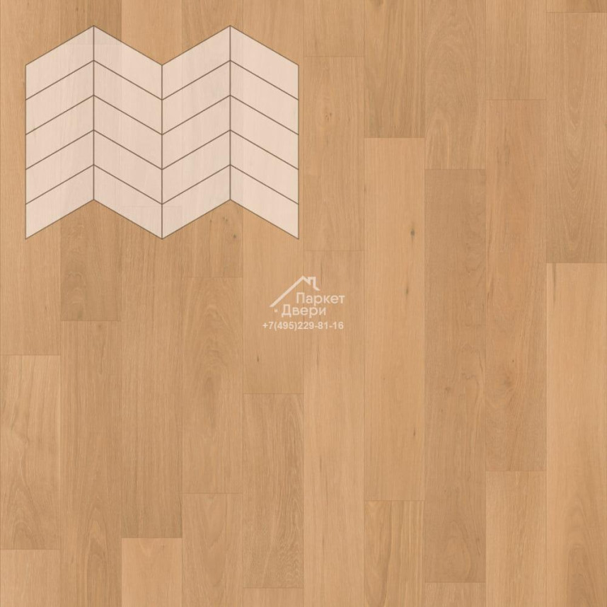 Паркет Елка Французская Lab Arte Chevron Дуб Натур Флора лак 400/328х125х14/3/60°
