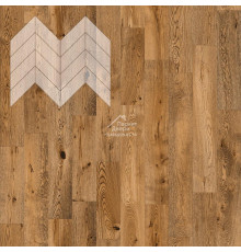 Паркет Елка Французская Lab Arte Chevron Дуб Натур Эбен лак 600/450х150х14/3/45°