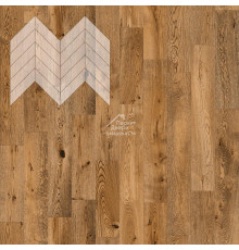 Паркет Елка Французская Lab Arte Chevron Дуб Натур Эбен лак 600/475х125х14/3/45°