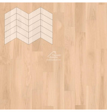 Паркет Елка Французская Lab Arte Chevron Дуб Рустик Бетон лак 400/328х125х14/3/60°