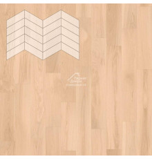 Паркет Елка Французская Lab Arte Chevron Дуб Рустик Бетон лак 400/337х110х14/3/60°