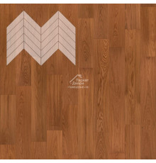 Паркет Елка Французская Lab Arte Chevron Дуб Рустик Верк лак 600/490х110х14/3/45°