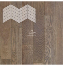 Паркет Елка Французская Lab Arte Chevron Дуб Рустик Гамлет лак 400/348х90х14/3/60°