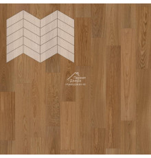 Паркет Елка Французская Lab Arte Chevron Дуб Рустик Гридж лак 400/328х125х14/3/60°