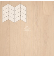 Паркет Елка Французская Lab Arte Chevron Дуб Рустик Лана лак 400/313х150х14/3/60°