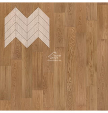 Паркет Елка Французская Lab Arte Chevron Дуб Рустик Прозрачное масло 600/450х150х14/3/45°