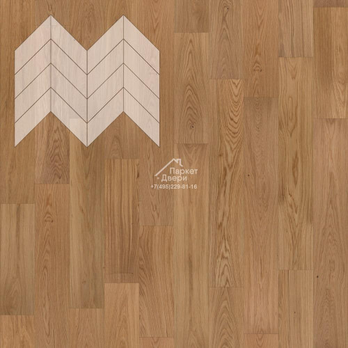 Паркет Елка Французская Lab Arte Chevron Дуб Рустик Прозрачное масло 600/450х150х14/3/45°