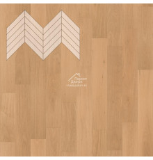 Паркет Елка Французская Lab Arte Chevron Дуб Рустик Флора лак 600/510х90х14/3/45°