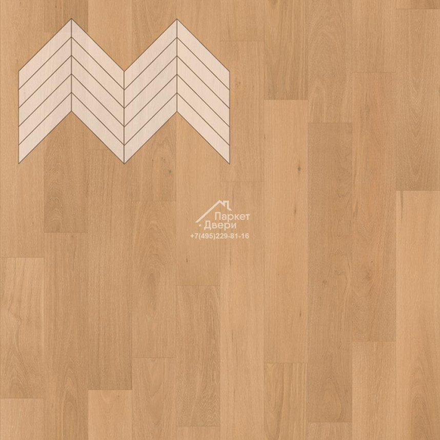 Паркет Елка Французская Lab Arte Chevron Дуб Рустик Флора лак 600/510х90х14/3/45°