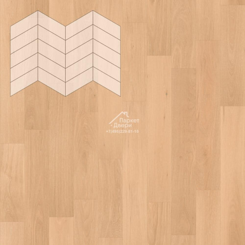 Паркет Елка Французская Lab Arte Chevron Дуб Рустик Шёлк лак 400/328х125х14/3/60°