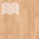 Паркет Елка Французская Lab Arte Chevron Дуб Рустик Шёлк лак 400/328х125х14/3/60°