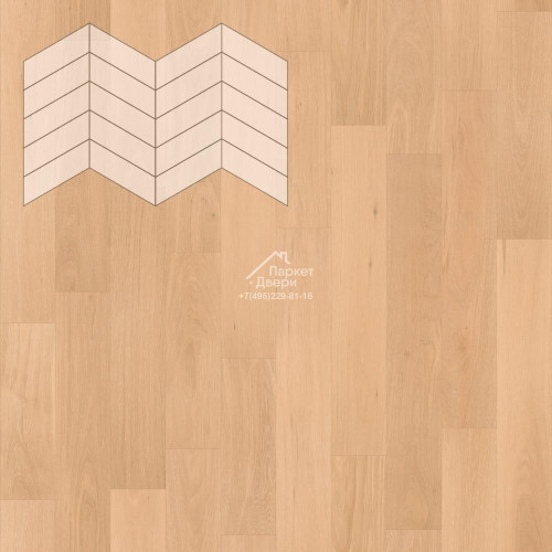 Паркет Елка Французская Lab Arte Chevron Дуб Рустик Шёлк лак 400/337х110х14/3/60°
