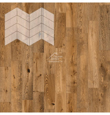 Паркет Елка Французская Lab Arte Chevron Дуб Рустик Эбен лак 400/313х150х14/3/60°