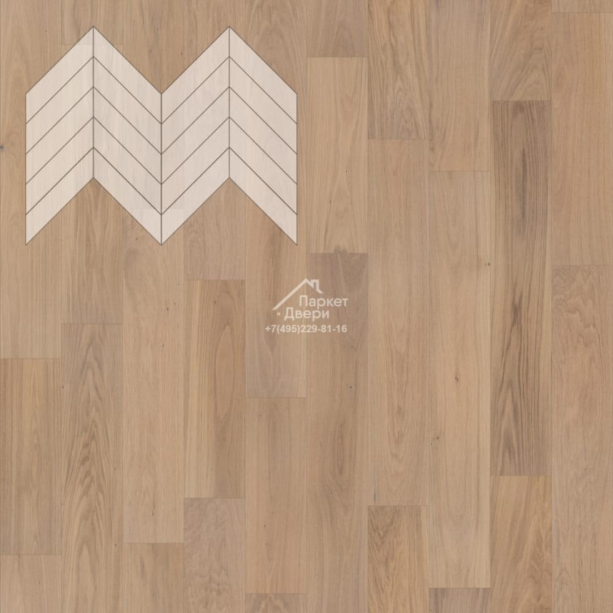 Паркет Елка Французская Lab Arte Chevron Дуб Селект 2006 лак 600/490х110х14/3/45°