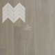 Паркет Елка Французская Lab Arte Chevron Дуб Селект Concrete лак 600/450х150х14/3/45°