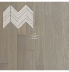 Паркет Елка Французская Lab Arte Chevron Дуб Селект Concrete лак 600/490х110х14/3/45°