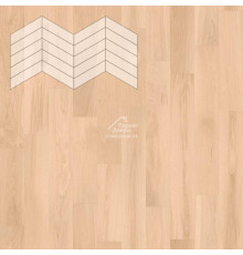 Паркет Елка Французская Lab Arte Chevron Дуб Селект Бетон лак 400/348х90х14/3/60°