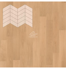 Паркет Елка Французская Lab Arte Chevron Дуб Селект Бург лак 400/328х125х14/3/60°