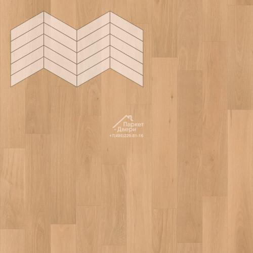 Паркет Елка Французская Lab Arte Chevron Дуб Селект Бург лак 400/348х90х14/3/60°
