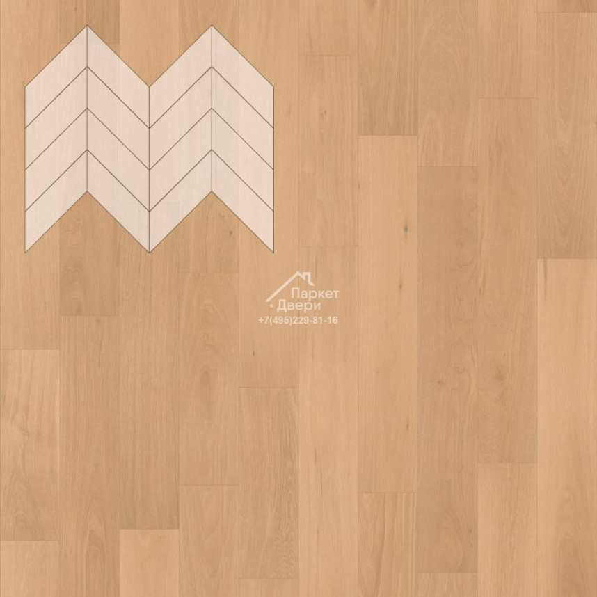 Паркет Елка Французская Lab Arte Chevron Дуб Селект Бург лак 600/450х150х14/3/45°