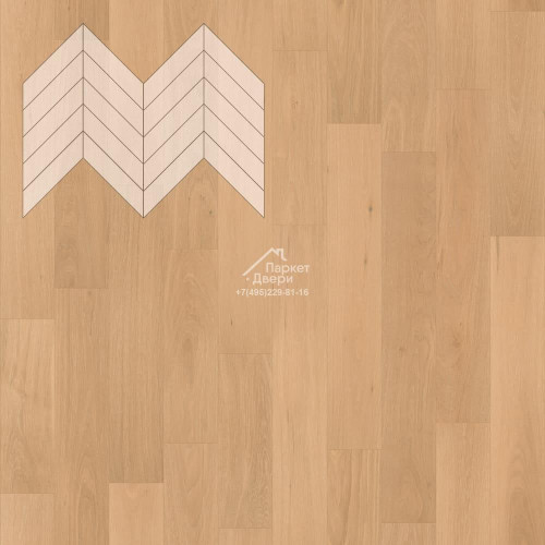 Паркет Елка Французская Lab Arte Chevron Дуб Селект Бург лак 600/490х110х14/3/45°