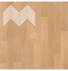 Паркет Елка Французская Lab Arte Chevron Дуб Селект Бург лак 600/510х90х14/3/45°