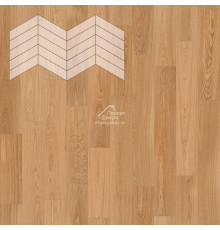Паркет Елка Французская Lab Arte Chevron Дуб Селект Вельвет лак 400/348х90х14/3/60°