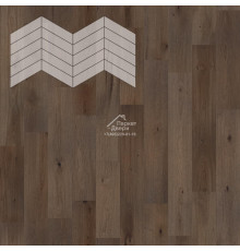 Паркет Елка Французская Lab Arte Chevron Дуб Селект Кайт лак 400/348х90х14/3/60°